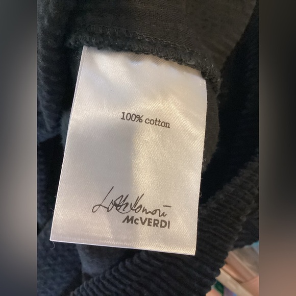 McVerdi black cotton  corduroy pinafore dress lg - Picture 10 of 15